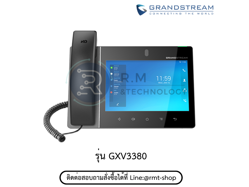 โทรศัพท์สํานักงาน IP PHONE GRANDSTREAM GXV3380 IP Video Phone for Android 7.0